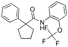 (PHENYLCYCLOPENTYL)-N-(2-(TRIFLUOROMETHOXY)PHENYL)FORMAMIDE 结构式