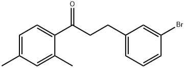 3-(3-Bromophenyl)-2',4'-dimethylpropiophenone 结构式