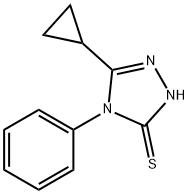 5-环丙基-4-苯基-2H-1,2,4-三唑-3-硫酮 结构式