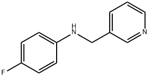 4-氟-N-[(吡啶-3-基)甲基]苯胺 结构式