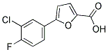 5-(3-CHLORO-4-FLUOROPHENYL)-2-FUROIC ACID 结构式