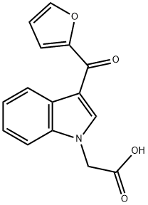 [3-(FURAN-2-CARBONYL)-INDOL-1-YL]-ACETIC ACID 结构式