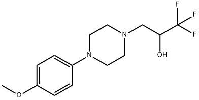 1,1,1-TRIFLUORO-3-[4-(4-METHOXYPHENYL)PIPERAZINO]-2-PROPANOL 结构式