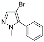 4-Bromo-1-methyl-5-phenyl-1H-pyrazole 结构式