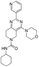 4-MORPHOLIN-4-YL-2-PYRIDIN-3-YL-7,8-DIHYDRO-5H-PYRIDO[4,3-D]PYRIMIDINE-6-CARBOXYLIC ACID CYCLOHEXYLAMIDE 结构式