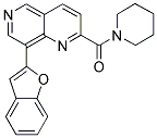 8-(1-Benzofuran-2-yl)-2-(piperidin-1-ylcarbonyl)-1,6-naphthyridine 结构式