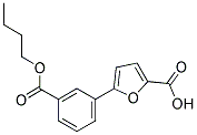 5-[3-(BUTOXYCARBONYL)PHENYL]-2-FUROIC ACID 结构式