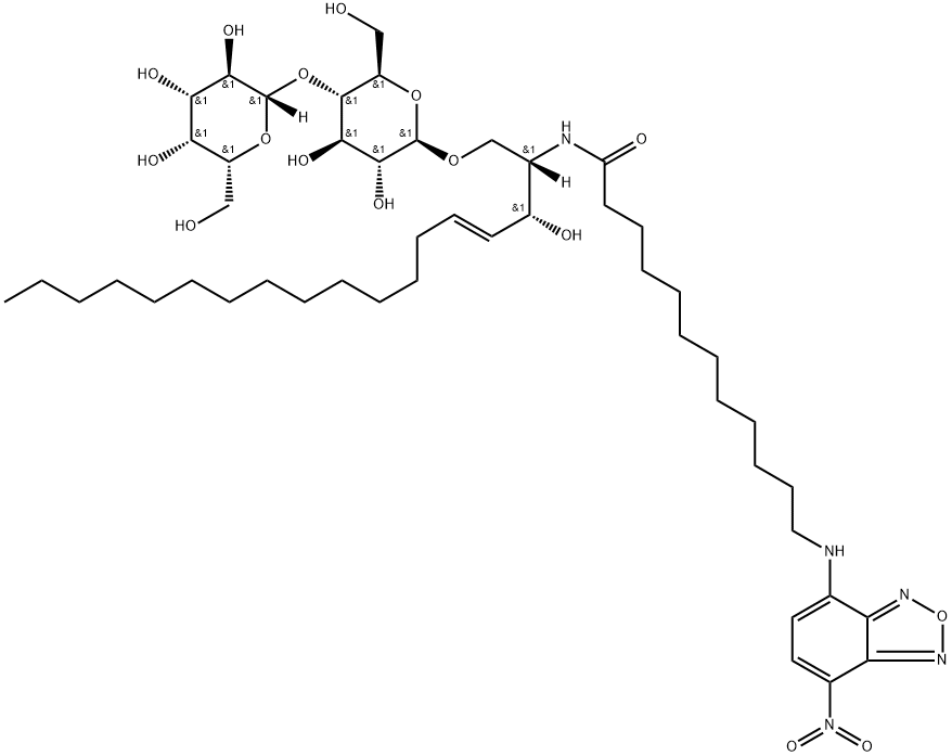 C12NBD-神经鞘氨醇 结构式