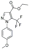 1-(4-METHOXYPHENYL)-5-(TRIFLUOROMETHYL)PYRAZOLE-4-CARBOXYLIC ACID ETHYL ESTER 结构式