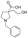 1-BENZYL-3-(2-HYDROXYETHYL)-PYRROLIDINE-3-CARBOXYLIC ACID 结构式
