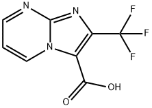 2-(TRIFLUOROMETHYL)IMIDAZO[1,2-A]PYRIMIDINE-3-CARBOXYLIC ACID 结构式