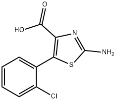 2-氨基-5-(2-氯苯基)-噻唑-4-甲酸 结构式
