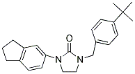 1-(4-TERT-BUTYLBENZYL)-3-(2,3-DIHYDRO-1H-INDEN-5-YL)IMIDAZOLIDIN-2-ONE 结构式