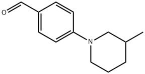 4-(3-METHYL-PIPERIDIN-1-YL)-BENZALDEHYDE 结构式