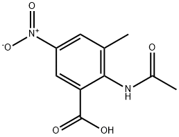 2-(ACETYLAMINO)-3-METHYL-5-NITROBENZOIC ACID 结构式