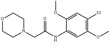 N-(4-CHLORO-2,5-DIMETHOXYPHENYL)-2-MORPHOLINOACETAMIDE 结构式