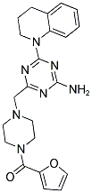 (4-((4-AMINO-6-(3,4-DIHYDROQUINOLIN-1(2H)-YL)-1,3,5-TRIAZIN-2-YL)METHYL)PIPERAZIN-1-YL)(FURAN-2-YL)METHANONE 结构式