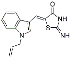 (5Z)-5-[(1-ALLYL-1H-INDOL-3-YL)METHYLENE]-2-IMINO-1,3-THIAZOLIDIN-4-ONE 结构式