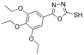 5-(3,4,5-TRIETHOXY-PHENYL)-[1,3,4]OXADIAZOLE-2-THIOL 结构式