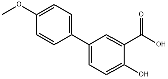4-羟基-4'-甲氧基-[1,1'-联苯]-3-羧酸 结构式