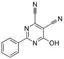 6-Hydroxy-2-phenyl-4,5-pyrimidinedicarbonitrile 结构式