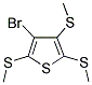 3-Bromo-2,4,5-tris(methylsulfanyl)thiophene 结构式