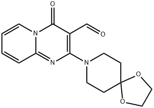 2-(1,4-DIOXA-8-AZA-SPIRO[4.5]DEC-8-YL)-4-OXO-4H-PYRIDO[1,2-A]PYRIMIDINE-3-CARBALDEHYDE 结构式