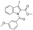 METHYL 3-IODO-1-(3-METHOXYBENZOYL)-1H-INDOLE-2-CARBOXYLATE 结构式