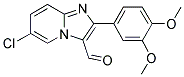 6-CHLORO-2-(3,4-DIMETHOXY-PHENYL)-IMIDAZO[1,2-A]-PYRIDINE-3-CARBALDEHYDE 结构式