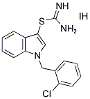 1-(2-CHLOROBENZYL)-1H-INDOL-3-YL IMIDOTHIOCARBAMATE HYDROIODIDE 结构式