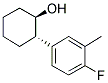 TRANS-2-(4-FLUORO-3-METHYLPHENYL)CYCLOHEXANOL 结构式