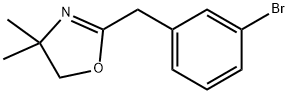 2-(3-溴苄基)-4,4-二甲基-4,5-二氢噁唑 结构式