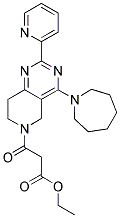 3-(4-AZEPAN-1-YL-2-PYRIDIN-2-YL-7,8-DIHYDRO-5H-PYRIDO[4,3-D]PYRIMIDIN-6-YL)-3-OXO-PROPIONIC ACID ETHYL ESTER 结构式