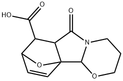 (6-OXO-8,10A-EPOXY-3,4,7,8,10A,10B-HEXAHYDRO-2H,6AH-[1,3]OXAZINO[2,3-A]ISOINDOL)-7-CARBOXYLIC ACID 结构式