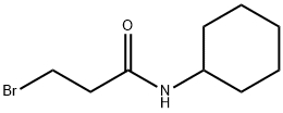 3-BROMO-N-CYCLOHEXYLPROPANAMIDE 结构式