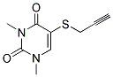 1,3-DIMETHYL-5-(2-PROPYNYLSULFANYL)-2,4(1H,3H)-PYRIMIDINEDIONE 结构式