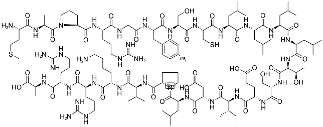 [125I]-Humanin (human) 结构式