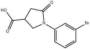 1-(3-BROMOPHENYL)-5-OXOPYRROLIDINE-3-CARBOXYLIC ACID 结构式