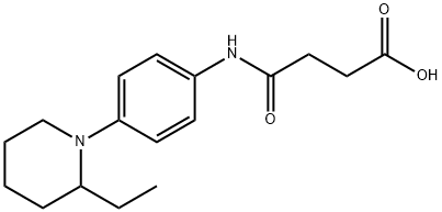 N-[4-(2-ETHYL-PIPERIDIN-1-YL)-PHENYL]-SUCCINAMIC ACID 结构式