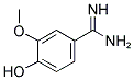 4-Hydroxy-3-methoxy-benzamidine 结构式