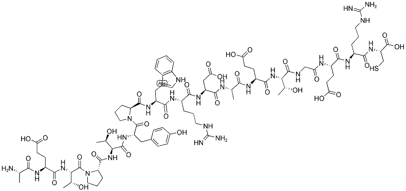 AETPTYPWRDAETGERC 结构式