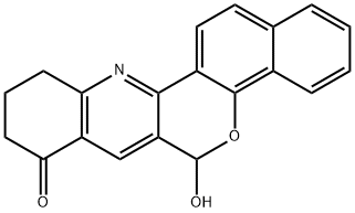 6-Hydroxy-6,9,10,11-tetrahydro-8H-benzo[7,8]chromeno[4,3-b]quinolin-8-one 结构式