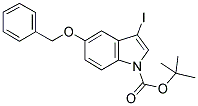 5-BENZYLOXY-3-IODOINDOLE, N-BOC PROTECTED 结构式