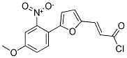 (2E)-3-[5-(4-Methoxy-2-nitrophenyl)-2-furyl]acryloyl chloride 结构式