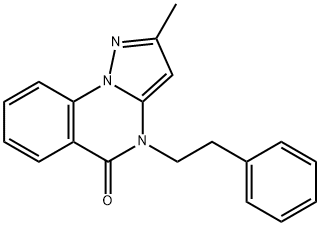 2-METHYL-4-PHENETHYLPYRAZOLO[1,5-A]QUINAZOLIN-5(4H)-ONE 结构式