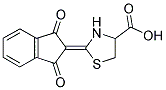 2-(1,3-DIOXO-1,3-DIHYDRO-2H-INDEN-2-YLIDENE)-1,3-THIAZOLIDINE-4-CARBOXYLIC ACID 结构式