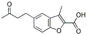 3-METHYL-5-(3-OXO-BUTYL)-BENZOFURAN-2-CARBOXYLIC ACID 结构式