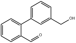 3'-(HYDROXYMETHYL)[1,1'-BIPHENYL]-2-CARBALDEHYDE 结构式