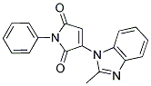 3-(2-METHYL-1H-BENZIMIDAZOL-1-YL)-1-PHENYL-1H-PYRROLE-2,5-DIONE 结构式