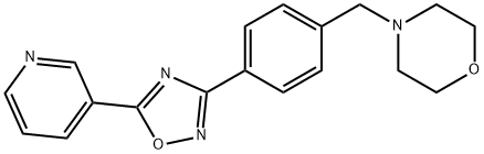 4-(4-[5-(3-Pyridinyl)-1,2,4-oxadiazol-3-yl]benzyl)morpholine 结构式